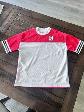 Old Navy Red and White Mesh Jersey Top for Kids